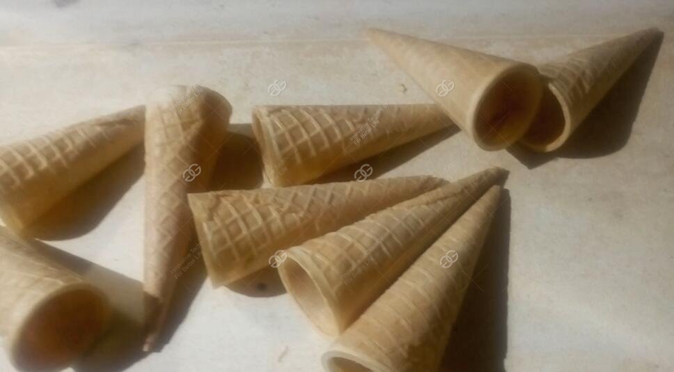 commercial rolled ice cream cone 